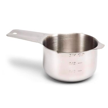 2lbDepot 1/2 Cup Measuring Cup Stainless Steel Metal, Accurate, Engraved Markings US. View a larger version of this product image.