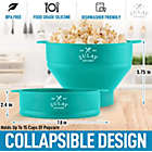 Alternate image 1 for Zulay Kitchen Collapsible Silicone Popcorn Maker - Dramatic Aqua
