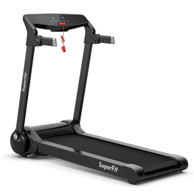 Slickblue 3HP Folding Electric Treadmill Running Machine-Silver. View a larger version of this product image.