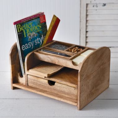 Slickblue Wood Desk Organizer. View a larger version of this product image.