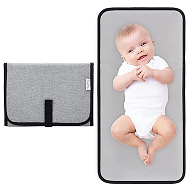 Baby Portable Changing Pad, Diaper Bag, Travel Mat Station by Comfy Cubs (Grey, Compact). View a larger version of this product image.