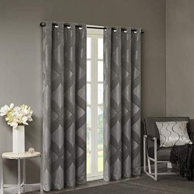 JLA Home SUNSMART Bentley Total Blackout Curtains Window, Ogee