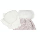 Alternate image 1 for FAB Big Girls 2-Pc. Girl Power Hat Pink One Size