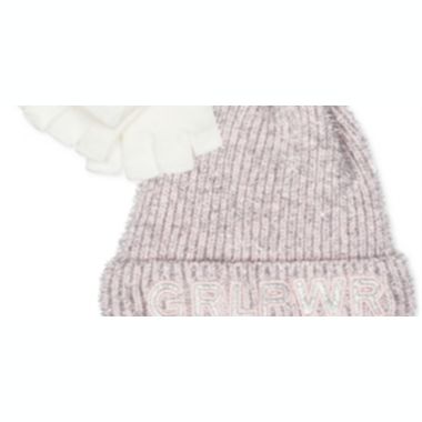 FAB Big Girls 2-Pc. Girl Power Hat Pink One Size. View a larger version of this product image.