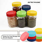 Alternate image 3 for Unique Bargains 24 Pieces Assorted Color Plastic Regular Mouth Mason Jar Lids, Food Storage Caps for Mason Canning Ball Jars with Anti-Scratch Resistant Surface
