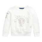 Alternate image 0 for Ralph Lauren Toddler Girl's French Terry Graphic Pullover White Size 3T