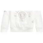 Alternate image 2 for Ralph Lauren Toddler Girl's French Terry Graphic Pullover White Size 3T