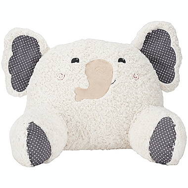 Mina Victory Plush lines Seat Back Elephant 21&quot; X 16&quot; Ivory Indoor Plush Animal. View a larger version of this product image.