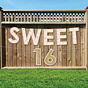 Big Dot of Happiness Sweet 16 - Large 16th Birthday Party Decorations - Sweet 16 - Outdoor Letter Banner