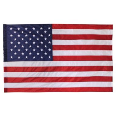 American Nyl-Glo Flag 5ft x 8ft Nylon with Pole Hem By Annin. View a larger version of this product image.