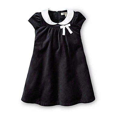 Hope & Henry Girls&#39; Peter Pan Collar Empire Waist Dress (Black, 4). View a larger version of this product image.