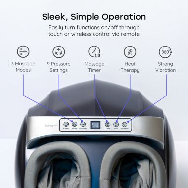 Tranqwil Foot Massager Machine with Deep Tissue Massage Heat. View a larger version of this product image.