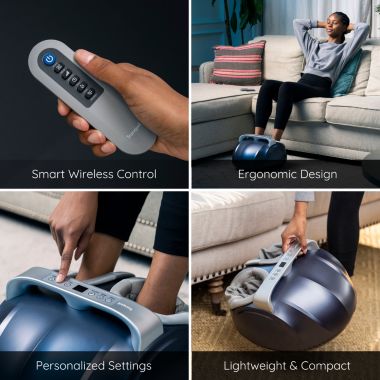 Tranqwil Foot Massager Machine with Deep Tissue Massage Heat. View a larger version of this product image.