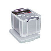 Really Useful 12in.H x 14in.W x 19in.D  Plastic Storage Box Clear