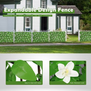 Tolead Betterhood 4 Pack Expandable Faux Privacy Fence, Decorative Faux Ivy Greenery Fencing. View a larger version of this product image.