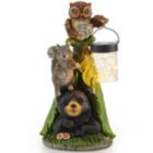 Alternate image 0 for VP Home Woodland Friends Owl Bear Squirrel Leaf Teepee with Lantern Solar Powered LED