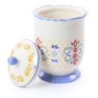 Alternate image 1 for Laurie Gates California Designs Tierra 2.7 Quarts Hand Painted Stoneware Canister with Lid