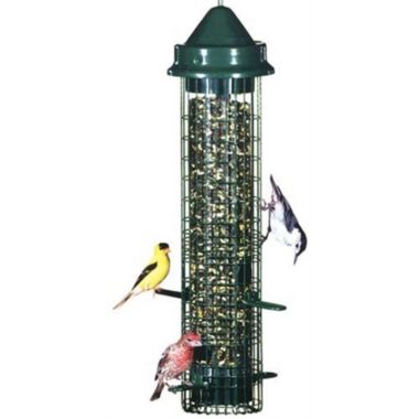 Brome 1015 Squirrel Buster Classic Tube Bird Feeder, Green. View a larger version of this product image.