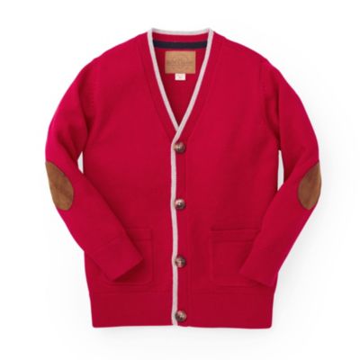 Hope & Henry Boys&#39; Scarlet Cardigan Sweater, Red, 12-18 Months