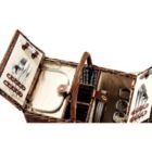 Alternate image 1 for Juvale 4 Person Wicker Picnic Basket Set with Utensils, Glasses, and Insulated Cooler Bag, Outdoor Tableware for Family Gatherings