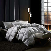 Byourbed HGOOSE Jacquard 90% Hungarian Goose Down Oversized Comforter - Queen - Gray