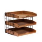 Alternate image 0 for Elegant Designs Home Office Wood Desk Organizer Mail Letter Tray with 3 Shelves, Natural Wood
