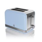 Alternate image 0 for Swan 2 Slice Retro Toaster Blue