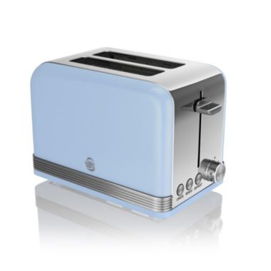 Swan 2 Slice Retro Toaster Blue. View a larger version of this product image.