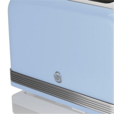 Swan 2 Slice Retro Toaster Blue. View a larger version of this product image.