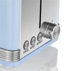 Alternate image 2 for Swan 2 Slice Retro Toaster Blue
