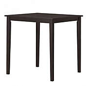 Costway Square Rubber Wood Dining Table