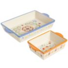 Alternate image 0 for Laurie Gates Tierra Hand Painted 2 Piece 3.9 Qt and 1.6 Qt Rectangular Bakeware Set