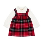 Hope & Henry Layette Baby Girl Long Sleeve Bodysuit and Jumper Set, Infant, 6-12 Months