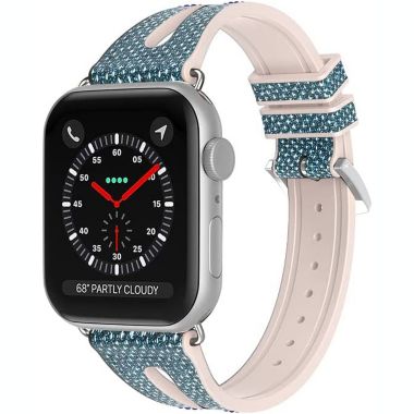 Worryfree Gadgets Silicone Shiny Slim Band for Apple Watch 38/40/41mm, 42/44/45mm iWatch Series 8 7 6 5 4 3 2 1 & SE. View a larger version of this product image.
