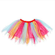 Zodaca Rainbow Tutu for Girls, Short Petticoat Skirt for Kids (Size Medium)