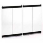 Alternate image 0 for 36'' Superior Black Outdoor Bi-Fold Fireplace Glass Door