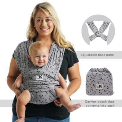Baby K&#39;tan Pre-Wrapped Ready To Wear Baby Carrier   Sweetheart Print Grey M
