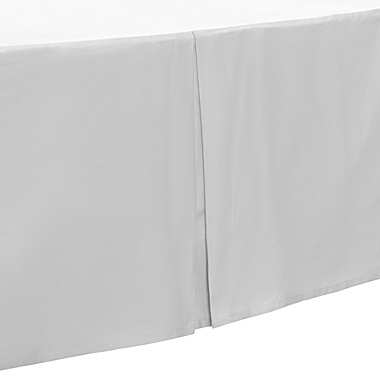 Everyday Kids Gray Pleated Crib Skirt. View a larger version of this product image.