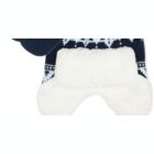 Alternate image 2 for Fab Toddler Boy's 2 Pc Fair Isle Trapper Hat & Colorblocked Mittens Set Blue One Size