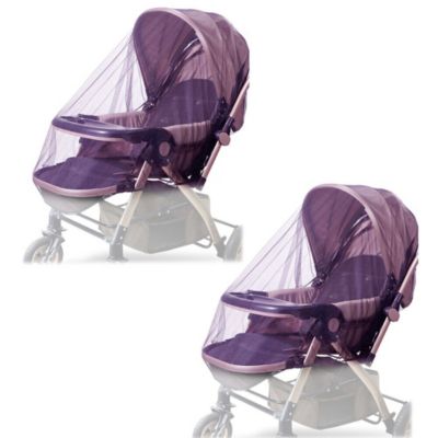 Kitcheniva Purple 2Pcs Baby Mosquito Net Stroller Car Seat Cover