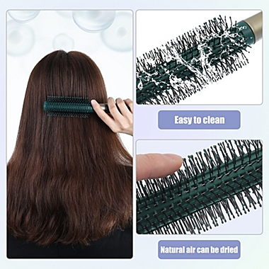 Unique Bargains Professional Bristle All-Purpose Hair Brush, Round Hair  Brush for Curling Blow Drying Styling All Hair Types, Green | Bed Bath &  Beyond