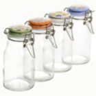 Alternate image 1 for Laurie Gates California Designs Tierra 4 Piece Mini Glass Jar Canister Set