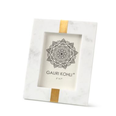 GAURI KOHLI Skye Marble Picture Frame 5" x 7". View a larger version of this product image.