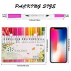 Alternate image 1 for AGPtEK 36 Colors Dual Tip Brush Marker Pens with 0.4 Fine Tip