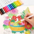 Alternate image 3 for AGPtEK 36 Colors Dual Tip Brush Marker Pens with 0.4 Fine Tip