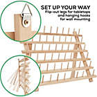 Alternate image 2 for JumblCrafts 60-Spool Wooden Thread Holder with Hanging Hooks