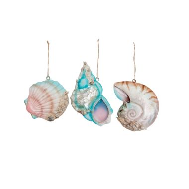 Gallerie II Coral Reef Shell Ornament Set of 3. View a larger version of this product image.