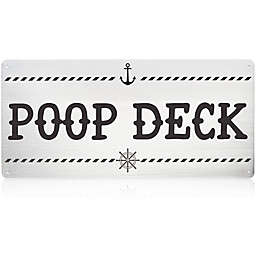 Okuna Outpost Funny Nautical Wall Decor for Baby Nursery, Deck (16 x 7.5 Inches)