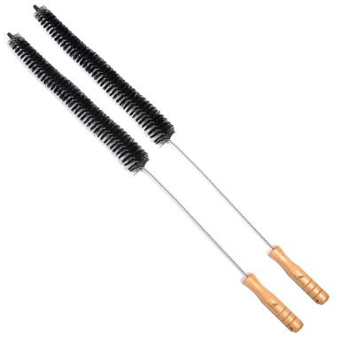Clothes Dryer Lint Vent Trap Cleaner Brush - Gas Electric Fire Prevention Exhaust - Made of Stainless Steel (Pack of 2). View a larger version of this product image.