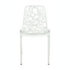 Alternate image 2 for LeisureMod Modern Devon Aluminum Chair - White